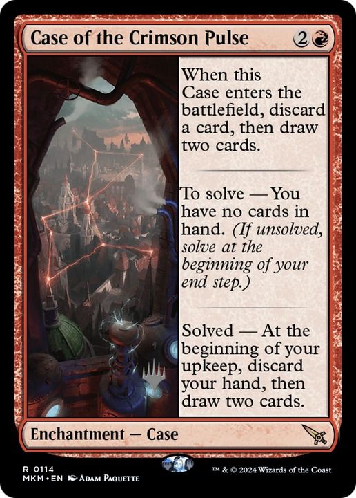 Case of the Crimson Pulse in the group Magic the Gathering / Types / Colors / Red at Proxyprinters.com (50204)