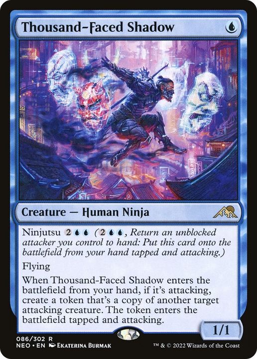 Thousand-Faced Shadow in the group Magic the Gathering / Sets / Kamigawa: Neon Dynasty at Proxyprinters.com (50216)