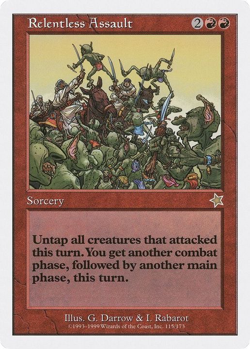 Relentless Assault in the group Magic the Gathering / Sets / Starter 1999 at Proxyprinters.com (50224)