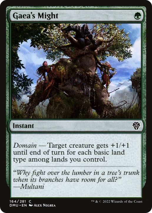 Gaea's Might in the group Magic the Gathering / Types / Colors / Green at Proxyprinters.com (50267)