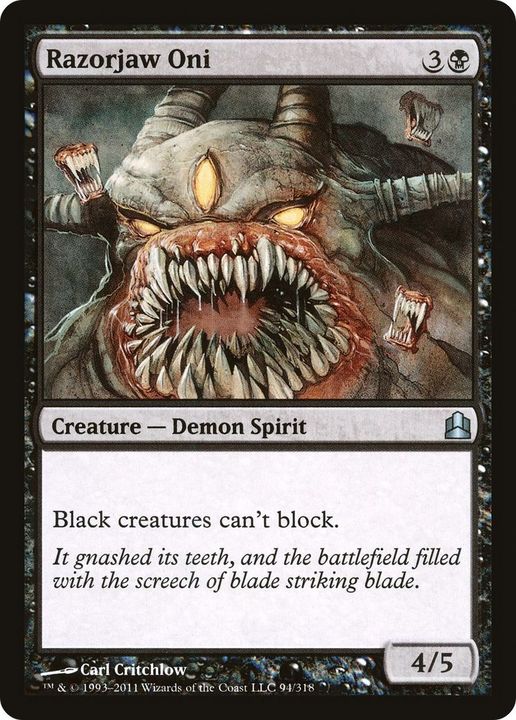 Razorjaw Oni in the group Magic the Gathering / Types / Colors / Black at Proxyprinters.com (50277)