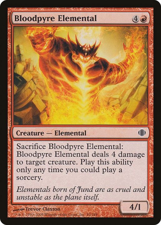 Bloodpyre Elemental in the group Magic the Gathering / Types / Colors / Red at Proxyprinters.com (50308)