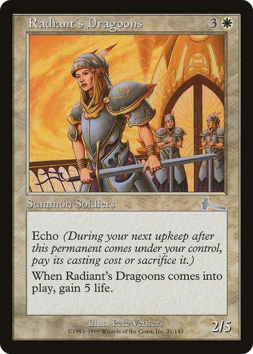 Radiant's Dragoons in the group Magic the Gathering / Types / Creatures / Human at Proxyprinters.com (50373)