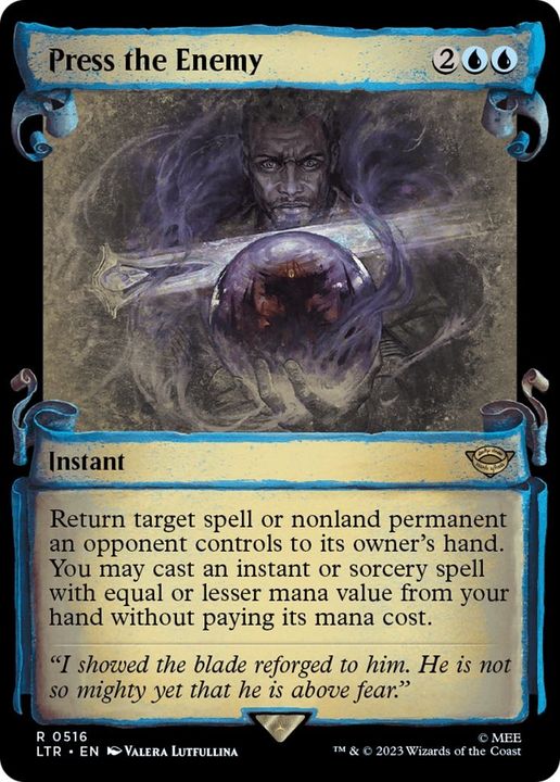 Press the Enemy in the group Magic the Gathering / Types / Colors / Blue at Proxyprinters.com (50425)