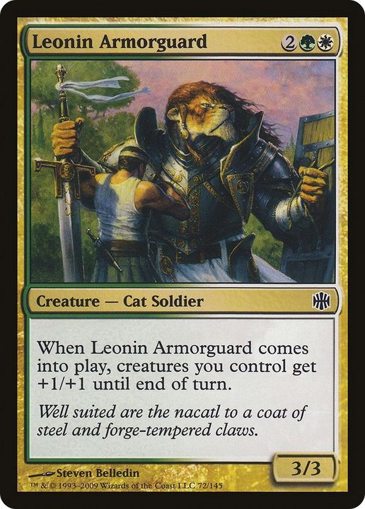 Leonin Armorguard in the group Magic the Gathering / Types / Colors / Multicolors / G, W at Proxyprinters.com (50468)