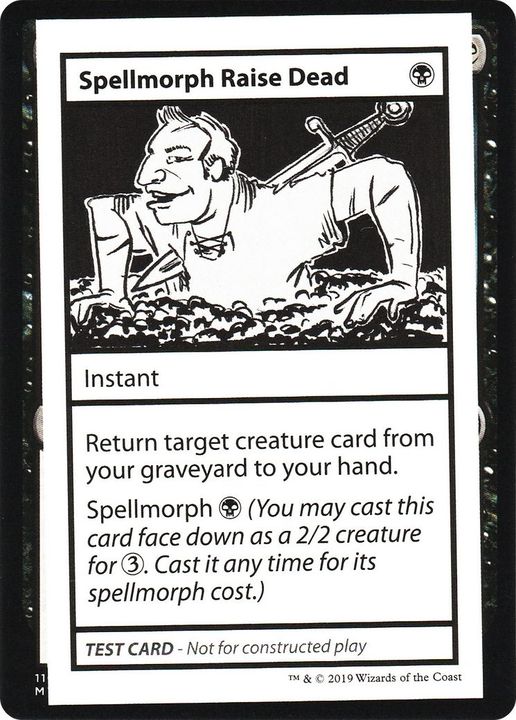 Spellmorph Raise Dead in the group Magic the Gathering / Sets / Mystery Booster Playtest Cards 2021 at Proxyprinters.com (50481)