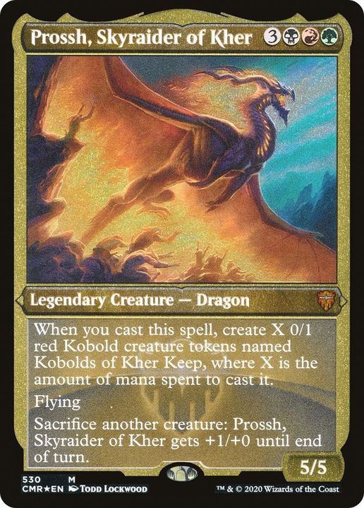 Prossh, Skyraider of Kher in the group Magic the Gathering / Types / Colors / Multicolors / B, G, R at Proxyprinters.com (50506)