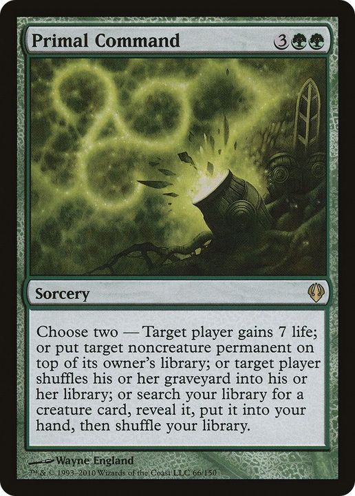 Primal Command in the group Magic the Gathering / Types / Colors / Green at Proxyprinters.com (50545)