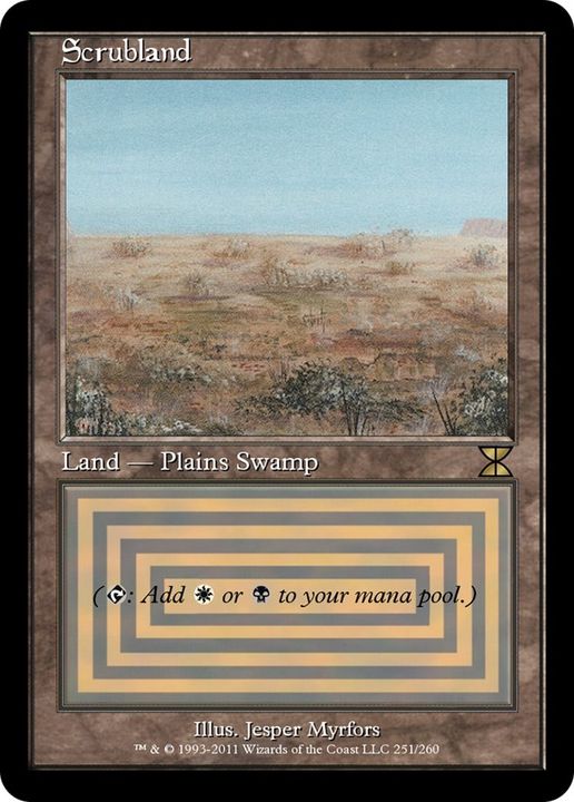 Scrubland in the group Magic the Gathering / Types / Land / Swamp at Proxyprinters.com (5055)