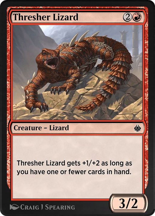 Thresher Lizard in the group Magic the Gathering / Types / Colors / Red at Proxyprinters.com (50589)