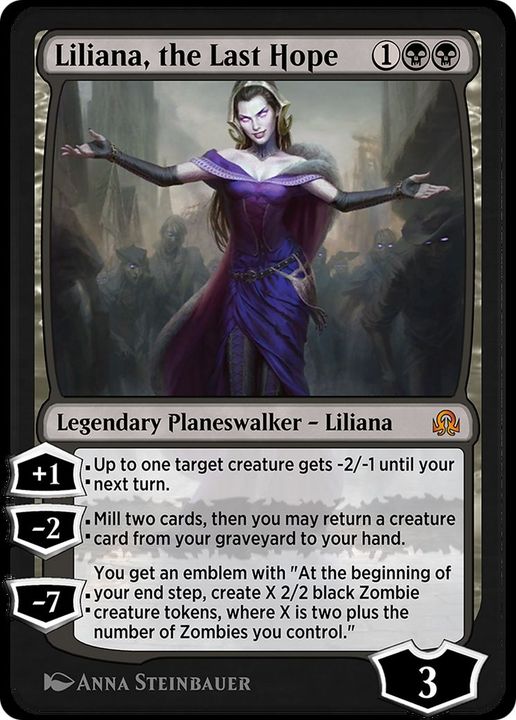 Liliana, the Last Hope in the group Magic the Gathering / Sets / Shadows over Innistrad Remastered at Proxyprinters.com (50608)