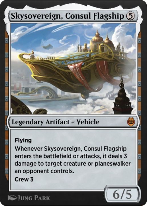 Skysovereign, Consul Flagship in the group Magic the Gathering / Types / Artifacts / Legendary Artifact at Proxyprinters.com (50627)