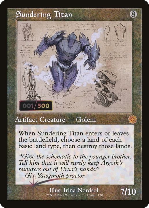 Sundering Titan in the group Advanced search at Proxyprinters.com (5063)