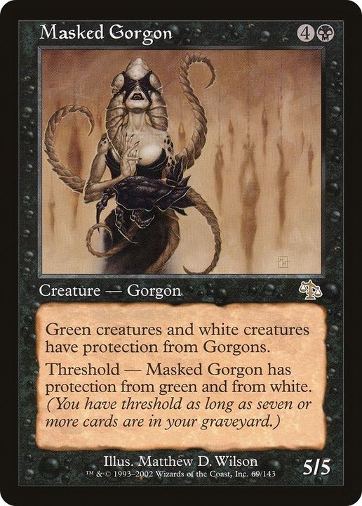 Masked Gorgon in the group Magic the Gathering / Types / Colors / Black at Proxyprinters.com (5064)