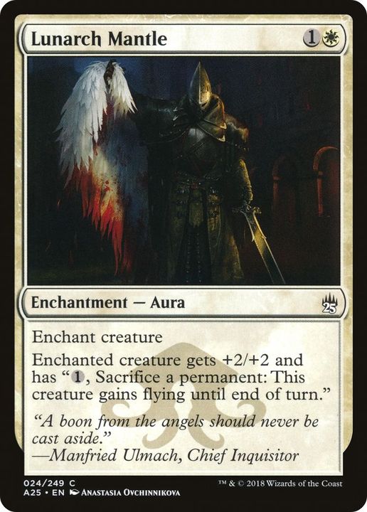 Lunarch Mantle in the group Magic the Gathering / Types / Colors / White at Proxyprinters.com (5066)