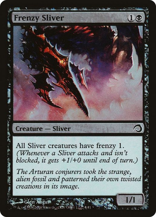 Frenzy Sliver in the group Magic the Gathering / Types / Colors / Black at Proxyprinters.com (50662)