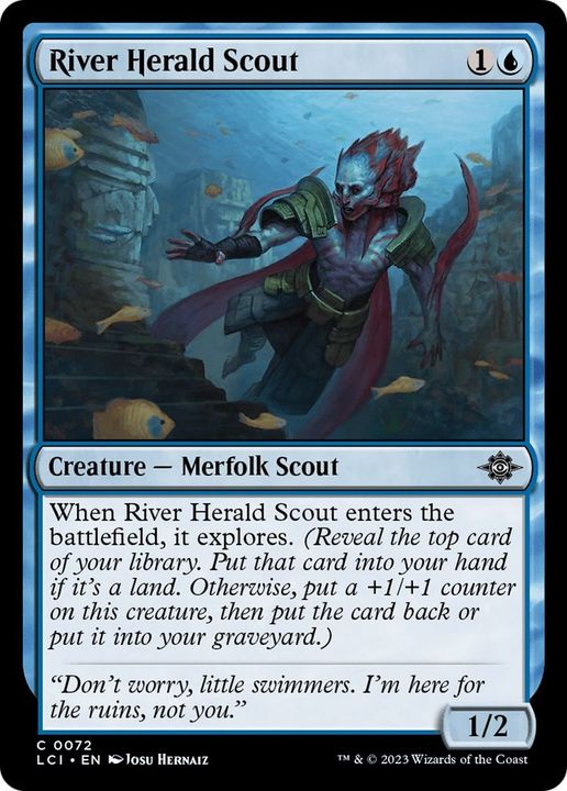 River Herald Scout in the group Magic the Gathering / Types / Colors / Blue at Proxyprinters.com (50664)