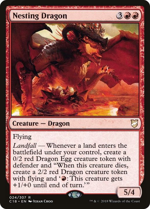 Nesting Dragon in the group Magic the Gathering / Sets / Commander 2018 at Proxyprinters.com (50707)