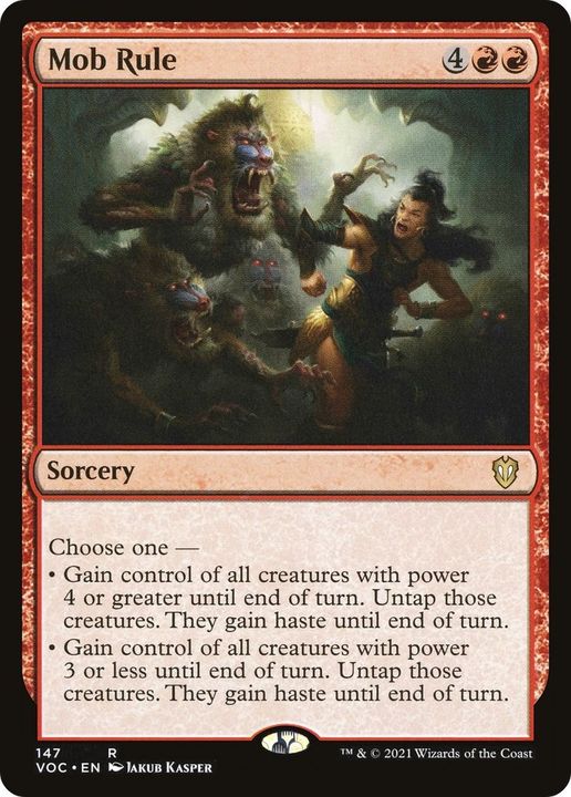 Mob Rule in the group Magic the Gathering / Types / Colors / Red at Proxyprinters.com (50711)