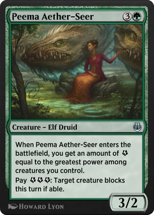 Peema Aether-Seer in the group Magic the Gathering / Types / Creatures / Elf at Proxyprinters.com (50722)