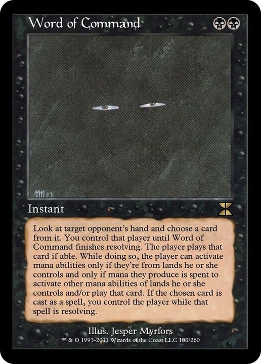 Word of Command in the group Magic the Gathering / Types / Colors / Black at Proxyprinters.com (50745)