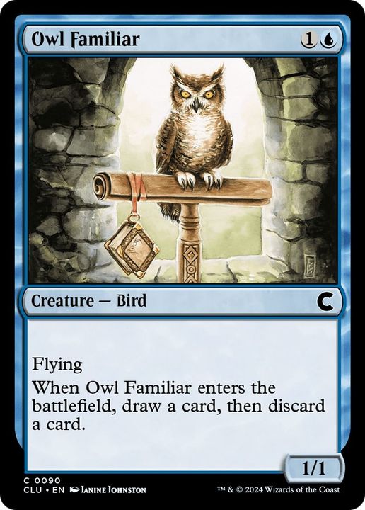 Owl Familiar in the group Magic the Gathering / Types / Colors / Blue at Proxyprinters.com (50770)