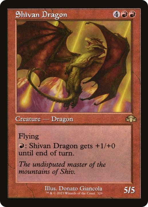 Shivan Dragon in the group Magic the Gathering / Sets / Dominaria Remastered at Proxyprinters.com (50839)