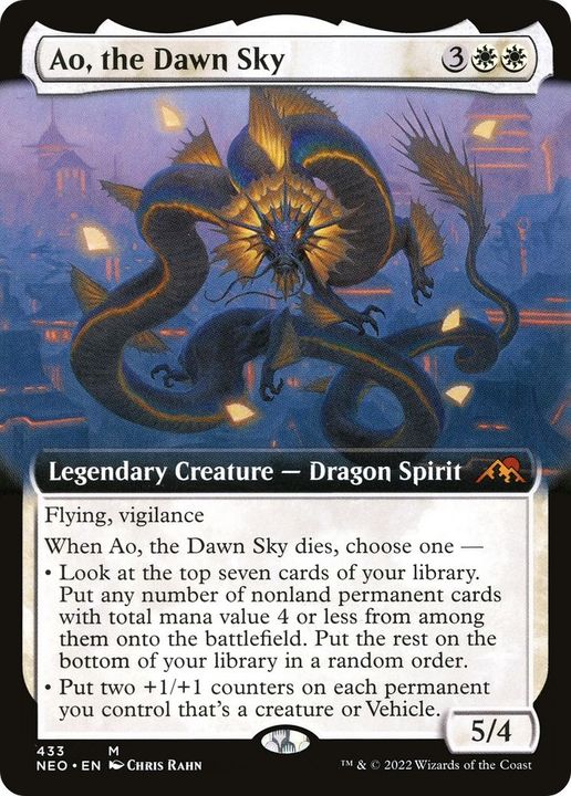 Ao, the Dawn Sky in the group Magic the Gathering / Sets / Kamigawa: Neon Dynasty at Proxyprinters.com (5086)