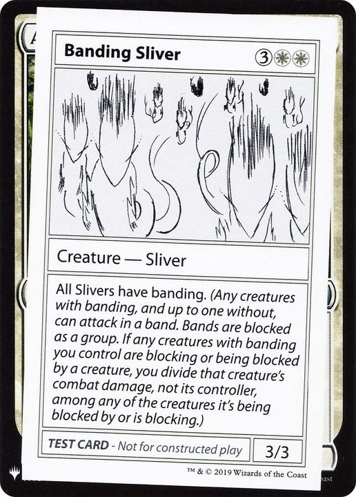 Banding Sliver in the group Magic the Gathering / Types / Colors / White at Proxyprinters.com (50865)