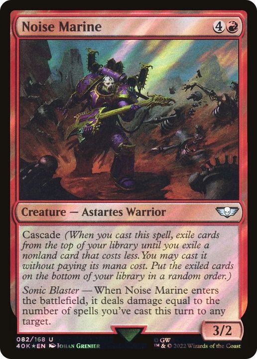 Noise Marine in the group Magic the Gathering / Sets / Warhammer 40,000 Tokens at Proxyprinters.com (50875)