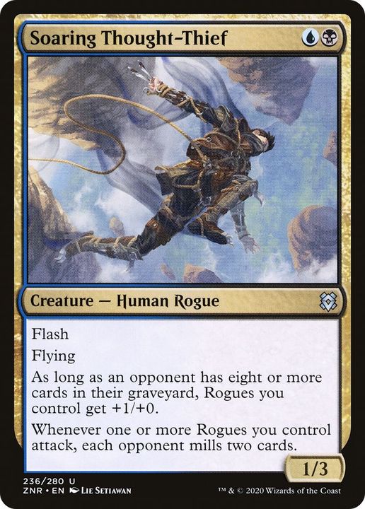 Soaring Thought-Thief in the group Magic the Gathering / Types / Colors / Multicolors / B, U at Proxyprinters.com (5088)