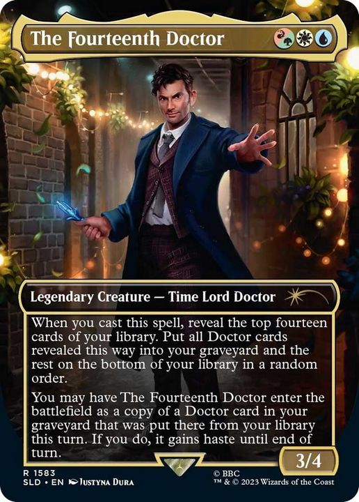 The Fourteenth Doctor in the group Magic the Gathering / Types / Colors / Multicolors / G, R, U, W at Proxyprinters.com (50901)