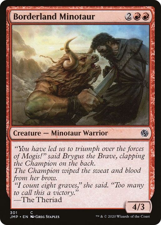 Borderland Minotaur in the group Magic the Gathering / Types / Creatures / Warrior at Proxyprinters.com (50905)