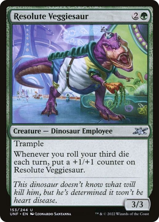 Resolute Veggiesaur in the group Magic the Gathering / Types / Colors / Green at Proxyprinters.com (50922)