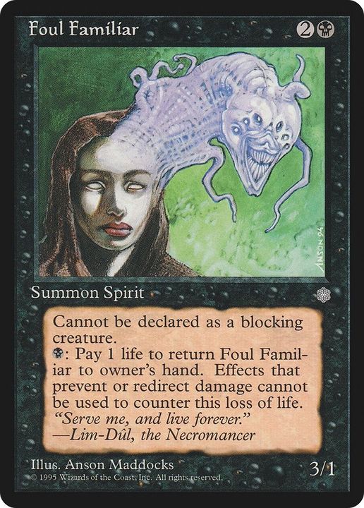 Foul Familiar in the group Magic the Gathering / Types / Colors / Black at Proxyprinters.com (50964)