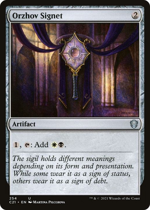 Orzhov Signet in the group Magic the Gathering / Sets / Commander 2021 at Proxyprinters.com (50989)