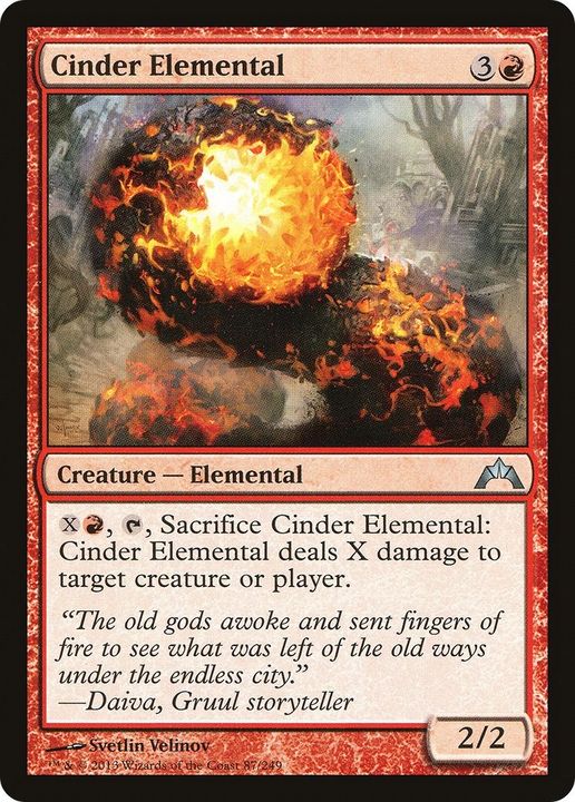 Cinder Elemental in the group Magic the Gathering / Types / Colors / Red at Proxyprinters.com (51004)