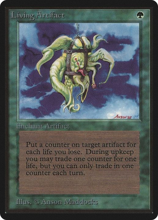 Living Artifact in the group Magic the Gathering / Types / Colors / Green at Proxyprinters.com (51006)