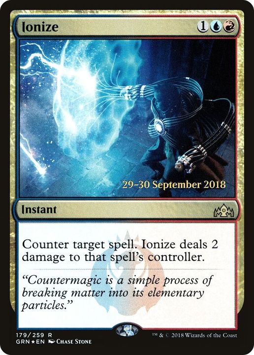 Ionize in the group Magic the Gathering / Types / Colors / Multicolors / R, U at Proxyprinters.com (51048)