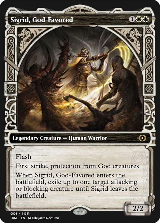 Sigrid, God-Favored in the group Magic the Gathering / Types / Creatures / Warrior at Proxyprinters.com (51068)