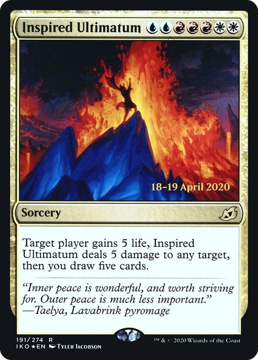 Inspired Ultimatum in the group Magic the Gathering / Types / Colors / Multicolors / R, U, W at Proxyprinters.com (5107)