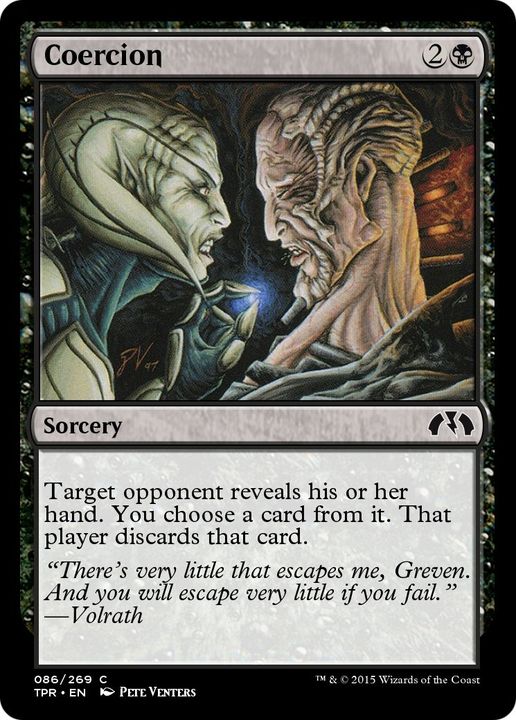 Coercion in the group Magic the Gathering / Types / Colors / Black at Proxyprinters.com (51092)