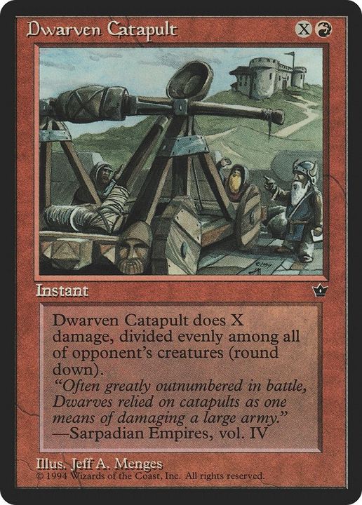 Dwarven Catapult in the group Magic the Gathering / Types / Colors / Red at Proxyprinters.com (51119)