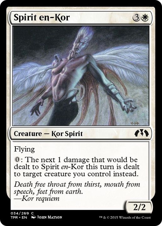 Spirit en-Kor in the group Magic the Gathering / Sets / Tempest Remastered at Proxyprinters.com (51206)