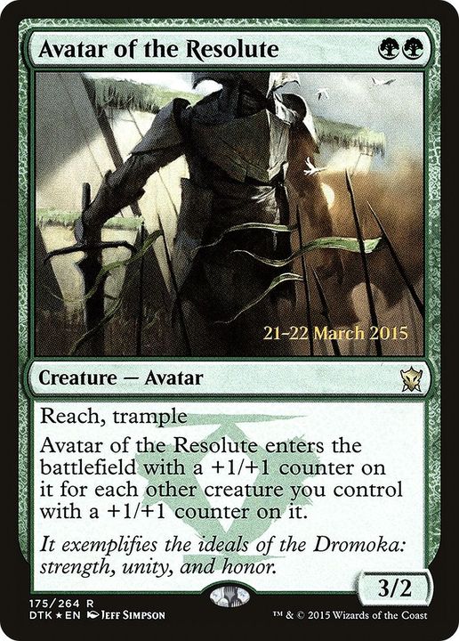 Avatar of the Resolute in the group Magic the Gathering / Sets / Dragons of Tarkir Promos at Proxyprinters.com (51214)