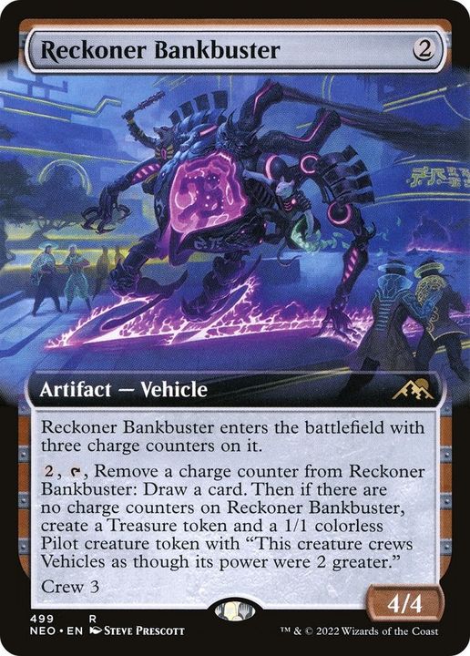 Reckoner Bankbuster in the group Magic the Gathering / Sets / Kamigawa: Neon Dynasty at Proxyprinters.com (51216)