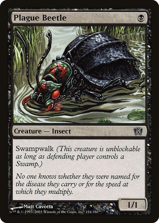 Plague Beetle in the group Magic the Gathering / Types / Colors / Black at Proxyprinters.com (51226)