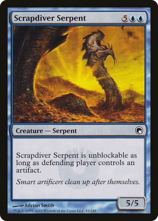 Scrapdiver Serpent in the group Magic the Gathering / Sets / Scars of Mirrodin at Proxyprinters.com (51235)