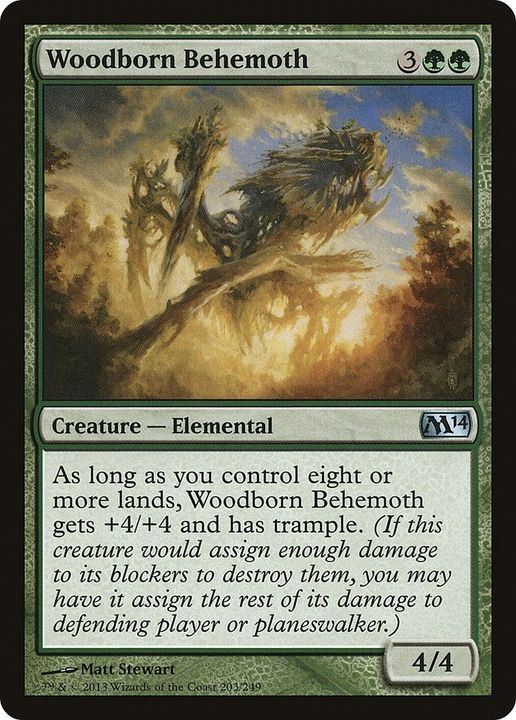 Woodborn Behemoth in the group Magic the Gathering / Types / Colors / Green at Proxyprinters.com (51251)