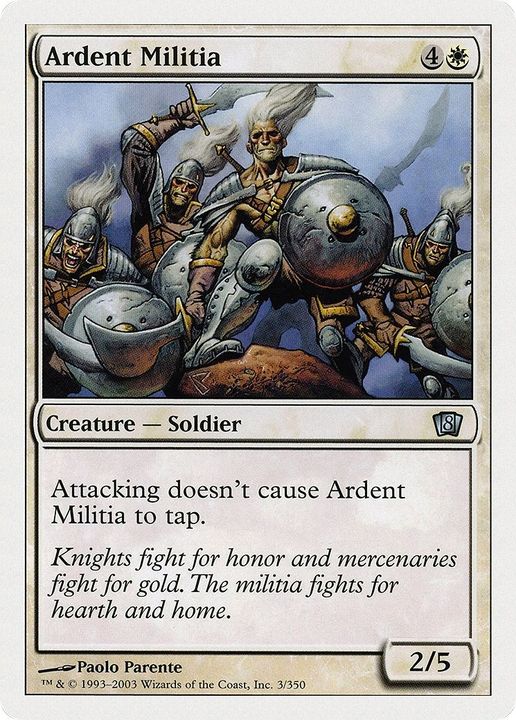 Ardent Militia in the group Magic the Gathering / Sets / Eighth Edition at Proxyprinters.com (51255)